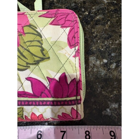 Vera Bradley Wallet Womens One Size Hello Dahlia Floral Zip-Around Turn - Picture 3 of 11